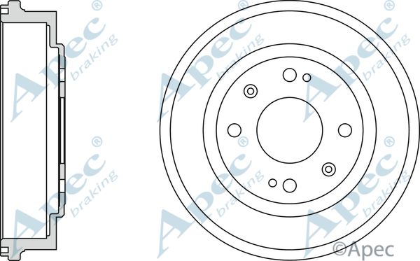 APEC BRAKING stabdžių būgnas DRM9138